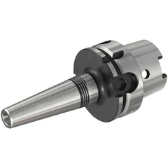 Iscar - 10mm Hole Diam, HSK63A Taper Shank Shrink Fit Tool Holder & Adapter - 111mm Projection, 16mm Nose Diam, 41mm Clamping Depth, 25,000 RPM, Through Coolant - Exact Industrial Supply