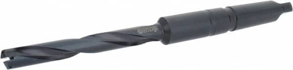 Allied Machine and Engineering - Series 1, 13/16" Max Diam, 4MT Taper Shank, Helical Flute Spade Drill - 6-1/2" Max Depth, 9-47/64" Body Length, 14-5/32" OAL, Extended Length, Through Coolant - Benchmark Tooling