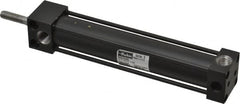 Parker - 4" Stroke x 3/4" Bore Double Acting Air Cylinder - 1/8 Port, 1/4-20 Rod Thread, 200 Max psi, -10 to 165°F - Benchmark Tooling