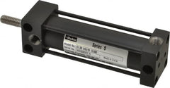 Parker - 3" Stroke x 1" Bore Double Acting Air Cylinder - 1/8 Port, 5/16-18 Rod Thread, 200 Max psi, -10 to 165°F - Benchmark Tooling