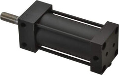 Parker - 2" Stroke x 1-1/4" Bore Double Acting Air Cylinder - 1/8 Port, 3/8-24 Rod Thread, 200 Max psi, -10 to 165°F - Benchmark Tooling