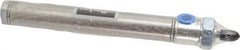 Parker - 4" Stroke x 3/4" Bore Double Acting Air Cylinder - 1/8 Port, 1/4-28 Rod Thread, 250 Max psi, 14 to 140°F - Benchmark Tooling