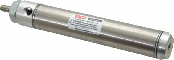 Parker - 4" Stroke x 1-1/16" Bore Double Acting Air Cylinder - 1/8 Port, 5/16-24 Rod Thread, 250 Max psi, 14 to 140°F - Benchmark Tooling