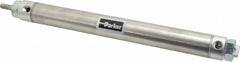 Parker - 8" Stroke x 1-1/16" Bore Double Acting Air Cylinder - 1/8 Port, 5/16-24 Rod Thread, 250 Max psi, 14 to 140°F - Benchmark Tooling