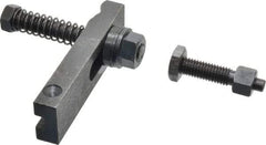 Value Collection - 1/2-13 Tap Size, Steel Strap Clamp Assembly - Single End Clamp, Radius Strap Nose, 5/8" Strap Thickness, 1-1/2" Travel, 4-1/2" Strap Len, 1-1/4" Strap Width - Benchmark Tooling