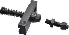 Value Collection - 5/8-11 Tap Size, Steel Strap Clamp Assembly - Single End Clamp, Radius Strap Nose, 7/8" Strap Thickness, 1-1/2" Travel, 5" Strap Len, 1-1/2" Strap Width - Benchmark Tooling