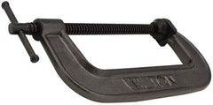 Hargrave - Light-Duty 14" Max Opening, 3-3/4" Throat Depth, Ductile Iron Standard C-Clamp - 2,850 Lb Capacity, 0" Min Opening, Standard Throat Depth - Benchmark Tooling