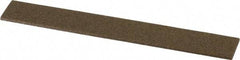 Norton - 4" Long x 1/2" Wide x 1/16" Thick, Aluminum Oxide Sharpening Stone - Taper, Coarse Grade - Benchmark Tooling