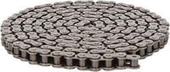 Morse - 5/8" Pitch, ANSI 50, Single Strand Roller Chain - Chain No. 50, 10 Ft. Long, 0.4" Roller Diam, 3/8" Roller Width - Benchmark Tooling