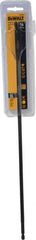 DeWALT - 3/8", 1/4" Straight Shank, Bright Finish, High Speed Steel, Spade Blade Drill Bit - No Spurs, 16" Overall Length, No Wire Fishing Hole - Benchmark Tooling
