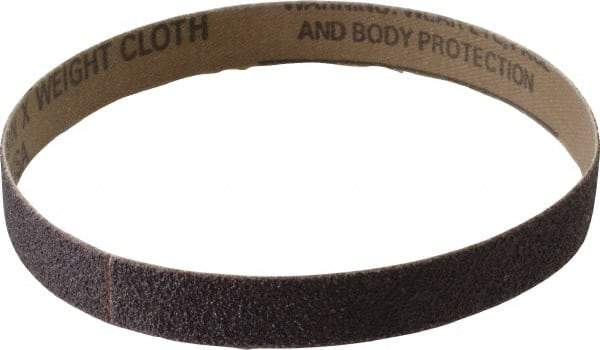 Tru-Maxx - 1/2" Wide x 12" OAL, 60 Grit, Aluminum Oxide Abrasive Belt - Aluminum Oxide, Medium, Coated - Benchmark Tooling