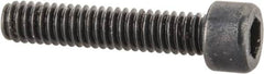 Made in USA - #1-72 UNF Hex Socket Drive, Socket Cap Screw - Alloy Steel, Black Oxide Finish, Fully Threaded, 3/8" Length Under Head - Benchmark Tooling