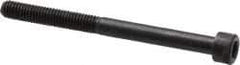 Made in USA - #10-32 UNF Hex Socket Drive, Socket Cap Screw - Alloy Steel, Black Oxide Finish, Partially Threaded, 2-1/4" Length Under Head - Benchmark Tooling