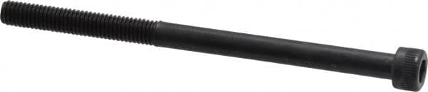 Made in USA - #10-32 UNF Hex Socket Drive, Socket Cap Screw - Alloy Steel, Black Oxide Finish, Partially Threaded, 3" Length Under Head - Benchmark Tooling