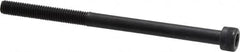 Made in USA - #10-32 UNF Hex Socket Drive, Socket Cap Screw - Alloy Steel, Black Oxide Finish, Partially Threaded, 3" Length Under Head - Benchmark Tooling