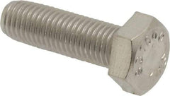 Value Collection - 5/16-24 UNF, 1" Length Under Head Hex Head Cap Screw - Fully Threaded, Grade 316 Stainless Steel, Uncoated, 1/2" Hex - Benchmark Tooling