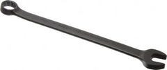 Proto - 14mm 12 Point Combination Wrench - 15° Offset Angle, 8-5/8" OAL, Steel, Black Finish - Benchmark Tooling