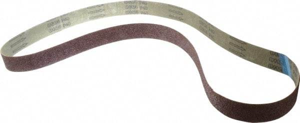 Tru-Maxx - 1-1/2" Wide x 60" OAL, 40 Grit, Aluminum Oxide Abrasive Belt - Aluminum Oxide, Coarse, Coated - Benchmark Tooling