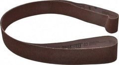 Tru-Maxx - 2" Wide x 72" OAL, 40 Grit, Aluminum Oxide Abrasive Belt - Aluminum Oxide, Coarse, Coated - Benchmark Tooling