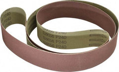 Tru-Maxx - 2" Wide x 72" OAL, 240 Grit, Aluminum Oxide Abrasive Belt - Aluminum Oxide, Very Fine, Coated - Benchmark Tooling