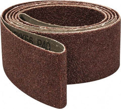 Tru-Maxx - 2" Wide x 132" OAL, 40 Grit, Aluminum Oxide Abrasive Belt - Aluminum Oxide, Coarse, Coated - Benchmark Tooling