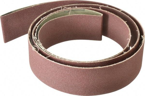 Tru-Maxx - 2" Wide x 132" OAL, 120 Grit, Aluminum Oxide Abrasive Belt - Aluminum Oxide, Fine, Coated - Benchmark Tooling