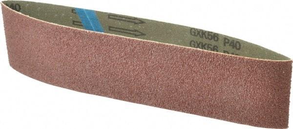 Tru-Maxx - 3" Wide x 24" OAL, 40 Grit, Aluminum Oxide Abrasive Belt - Aluminum Oxide, Coarse, Coated - Benchmark Tooling