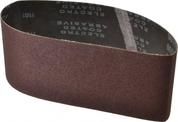 Tru-Maxx - 4" Wide x 24" OAL, 100 Grit, Aluminum Oxide Abrasive Belt - Aluminum Oxide, Fine, Coated - Benchmark Tooling