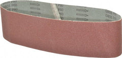 Tru-Maxx - 4" Wide x 36" OAL, 60 Grit, Aluminum Oxide Abrasive Belt - Aluminum Oxide, Medium, Coated - Benchmark Tooling