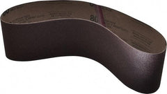 Tru-Maxx - 4" Wide x 36" OAL, 80 Grit, Aluminum Oxide Abrasive Belt - Aluminum Oxide, Medium, Coated - Benchmark Tooling