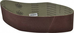 Tru-Maxx - 4" Wide x 36" OAL, 100 Grit, Aluminum Oxide Abrasive Belt - Aluminum Oxide, Fine, Coated - Benchmark Tooling