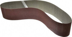 Tru-Maxx - 4" Wide x 48" OAL, 120 Grit, Aluminum Oxide Abrasive Belt - Aluminum Oxide, Fine, Coated - Benchmark Tooling