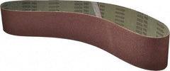 Tru-Maxx - 4" Wide x 54" OAL, 60 Grit, Aluminum Oxide Abrasive Belt - Aluminum Oxide, Medium, Coated - Benchmark Tooling