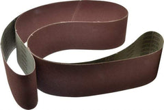 Tru-Maxx - 4" Wide x 132" OAL, 120 Grit, Aluminum Oxide Abrasive Belt - Aluminum Oxide, Fine, Coated - Benchmark Tooling