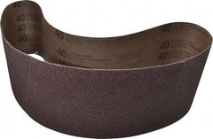 Tru-Maxx - 6" Wide x 48" OAL, 40 Grit, Aluminum Oxide Abrasive Belt - Aluminum Oxide, Coarse, Coated - Benchmark Tooling