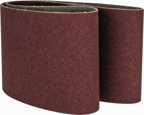 Tru-Maxx - 6" Wide x 48" OAL, 80 Grit, Aluminum Oxide Abrasive Belt - Aluminum Oxide, Medium, Coated - Benchmark Tooling