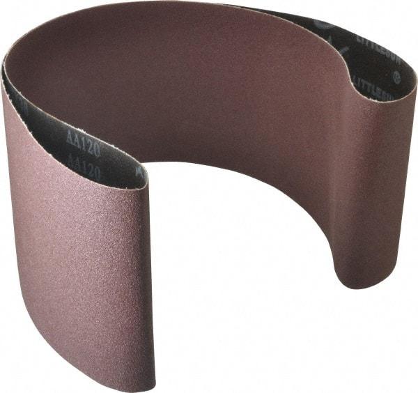 Tru-Maxx - 6" Wide x 54" OAL, 120 Grit, Aluminum Oxide Abrasive Belt - Aluminum Oxide, Fine, Coated - Benchmark Tooling