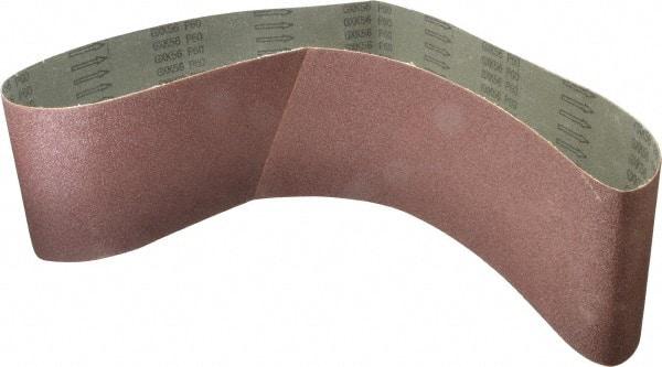 Tru-Maxx - 6" Wide x 60" OAL, 60 Grit, Aluminum Oxide Abrasive Belt - Aluminum Oxide, Medium, Coated - Benchmark Tooling