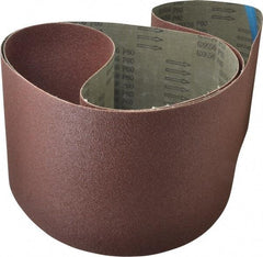 Tru-Maxx - 8" Wide x 107" OAL, 60 Grit, Aluminum Oxide Abrasive Belt - Aluminum Oxide, Medium, Coated - Benchmark Tooling