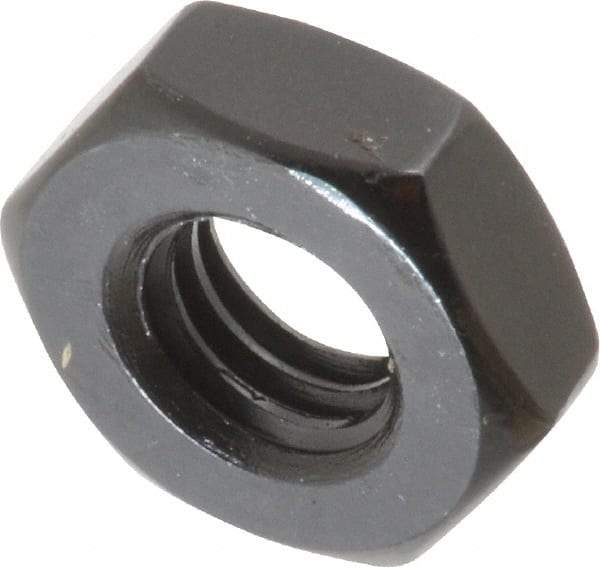 Gibraltar - 3/8-16 UNC Alloy Steel Right Hand Heavy Hex Jam Nut - 11/16" Across Flats, 15/64" High, Black Oxide Finish - Benchmark Tooling