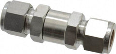Ham-Let - 1/2" Stainless Steel Check Valve - Inline, Comp x Comp, 3,000 WOG - Benchmark Tooling