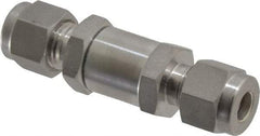 Ham-Let - 1/4" Stainless Steel Check Valve - Inline, Comp x Comp, 3,000 WOG - Benchmark Tooling