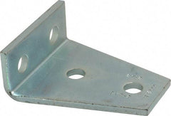 Cooper B-Line - Zinc Plated Carbon Steel 4 Hole Gusseted Strut Shelf Bracket - 1/2" Bolt, 4 Holes, Used with Cooper B Line Channel & Strut (All Sizes Except B62 & B72) - Benchmark Tooling