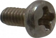Value Collection - M2x0.40 Metric Coarse, 4mm Length Under Head Phillips Drive Machine Screw - Pan Head, Grade 18-8 & A2 Stainless Steel, Uncoated, Without Washer - Benchmark Tooling