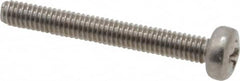Value Collection - M2.5x0.45 Metric Coarse, 20mm Length Under Head Phillips Drive Machine Screw - Pan Head, Grade 18-8 & A2 Stainless Steel, Uncoated, Without Washer - Benchmark Tooling
