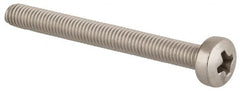 Value Collection - M3x0.50 Metric Coarse, 30mm Length Under Head Phillips Drive Machine Screw - Pan Head, Grade 18-8 & A2 Stainless Steel, Uncoated, Without Washer - Benchmark Tooling
