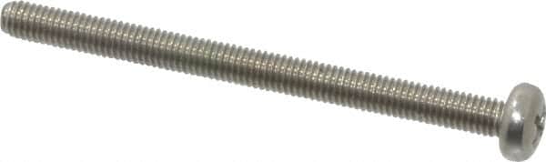Value Collection - M3x0.50 Metric Coarse, 40mm Length Under Head Phillips Drive Machine Screw - Pan Head, Grade 18-8 & A2 Stainless Steel, Uncoated, Without Washer - Benchmark Tooling