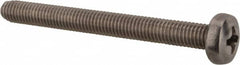 Value Collection - M5x0.80 Metric Coarse, 50mm Length Under Head Phillips Drive Machine Screw - Pan Head, Grade 18-8 & A2 Stainless Steel, Uncoated, Without Washer - Benchmark Tooling