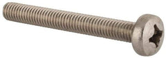 Value Collection - M6x1.00 Metric Coarse, 50mm Length Under Head Phillips Drive Machine Screw - Pan Head, Grade 18-8 & A2 Stainless Steel, Uncoated, Without Washer - Benchmark Tooling