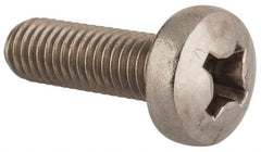 Value Collection - M8x1.25 Metric Coarse, 25mm Length Under Head Phillips Drive Machine Screw - Pan Head, Grade 18-8 & A2 Stainless Steel, Uncoated, Without Washer - Benchmark Tooling